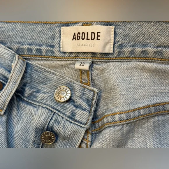 Agolde Riley High Rise Straight Crop - Picture 7 of 16